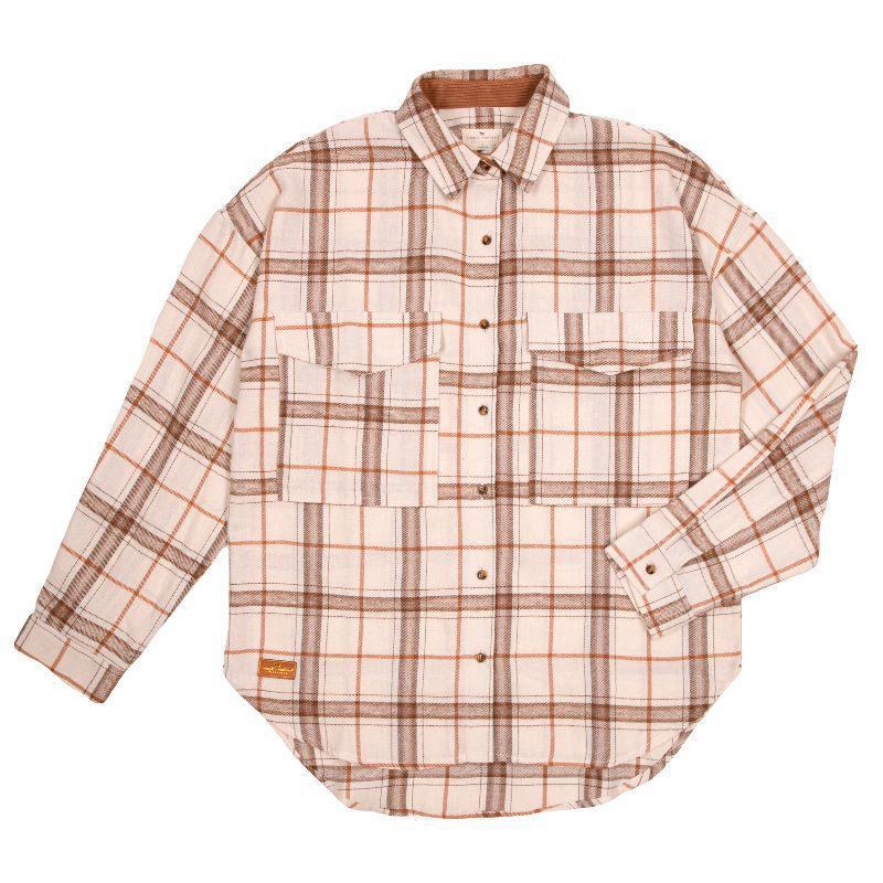 Plaid Flannel Shirt - Pearl - by Simply Southern