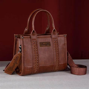 Wrangler Croc Print Conceal Carry - Cognac - by Montana West