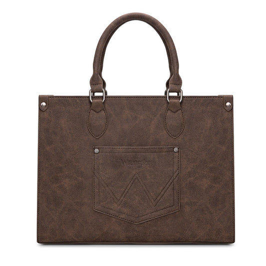 Wrangler Leopard Print Wide Tote Bag/Crossbody - by Montana West