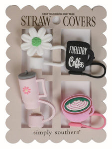 Straw Cover Set - Coffee - by Simply Southern