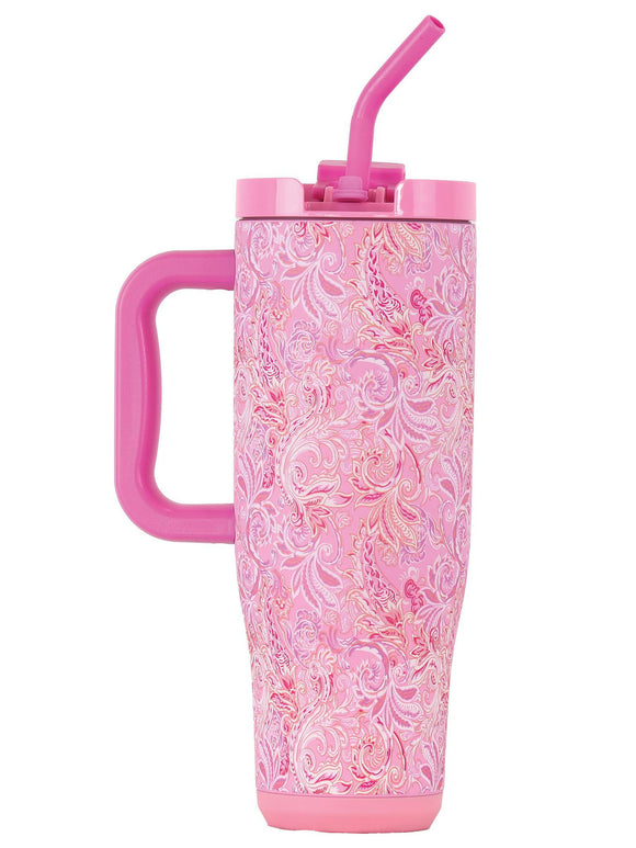 Pink Paisley - 40oz Tumbler - by Simply Southern