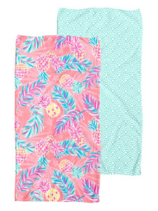 Sand Free Quick Dry Reversible Beach Towel - Pine - by Simply Southern