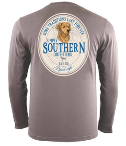 Golden Traditions (Men's Vintage Long Sleeve T-Shirt) by Simply Southern