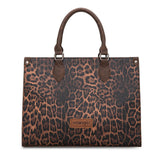 Wrangler Leopard Print Wide Tote Bag/Crossbody - by Montana West