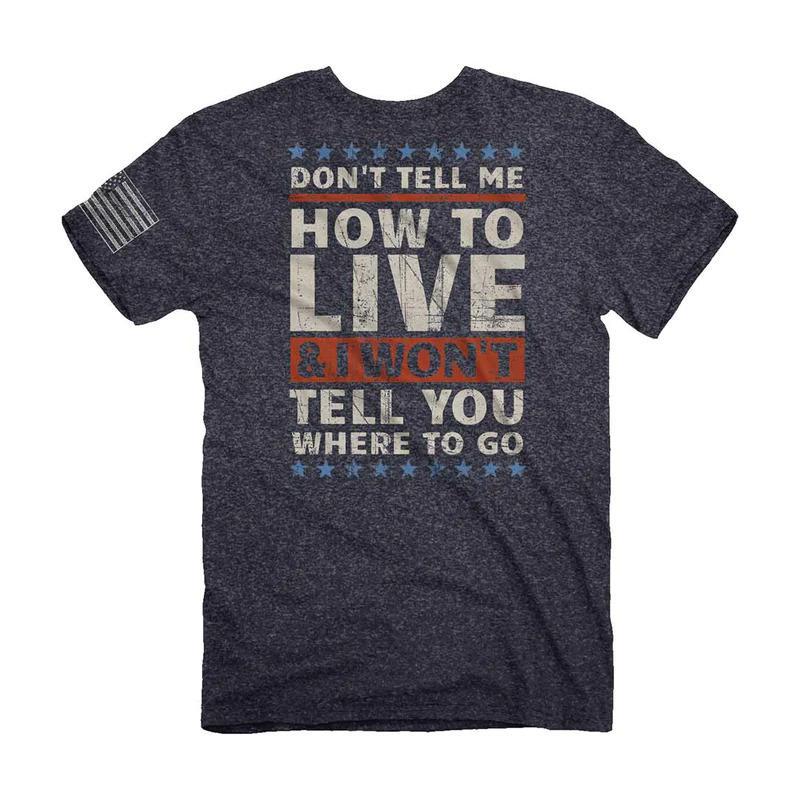 Live Free (Men's Short Sleeve T-Shirt) by Buckwear