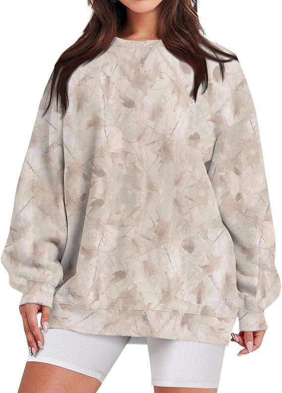Maple Leaf Print Crew Neck Sweatshirt - by Hidden Brand