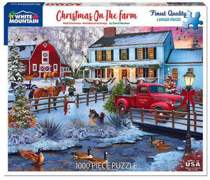 Christmas on the Farm -1000pc - by White Mountain