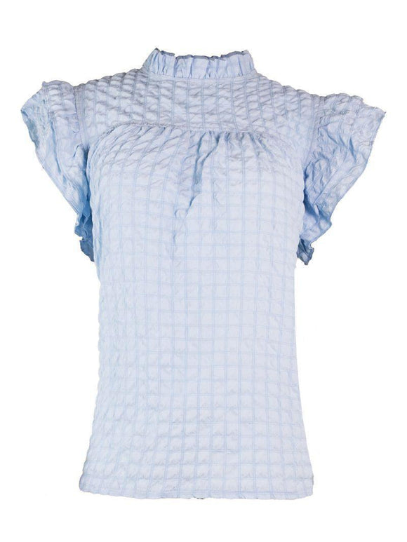 Simply Baby Doll Top - Light Blue - by Simply Southern