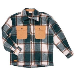 Yosemite Shacket - Green Plaid - by Simply Southern`