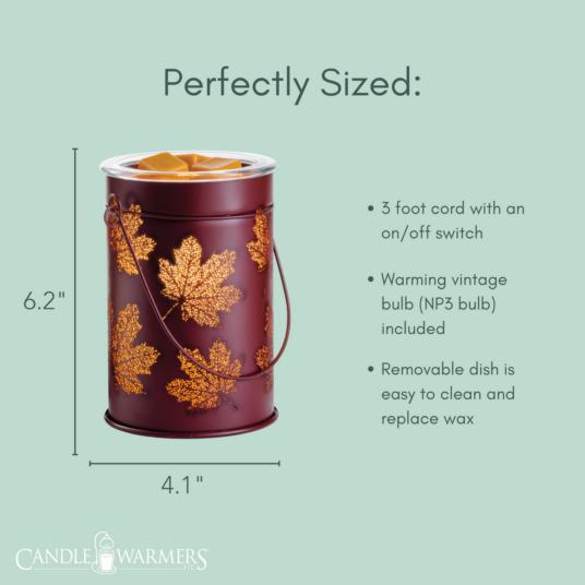 Fall Leaves Vintage Style Bulb Illumination - by Candle Warmers Etc.