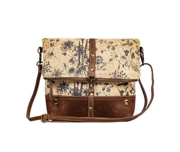 Tazzie Floral Accent Small & Crossbody Bag- by Myra