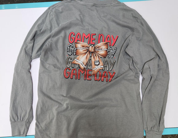 Georgia Game Day - Gray - Comfort Color LS