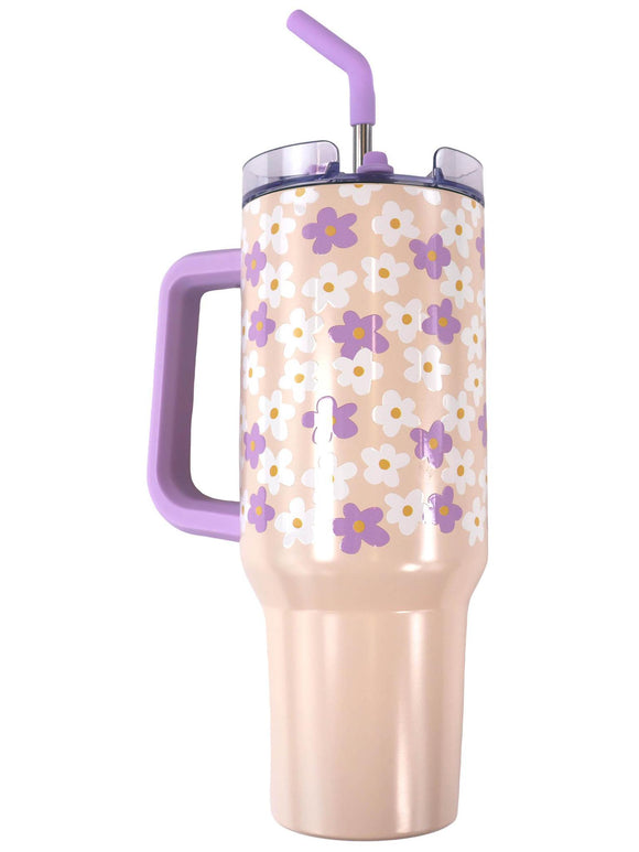 Purple Flower - 40oz Tumbler - by Simply Southern
