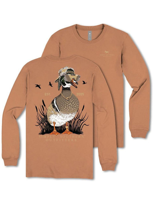 Cool Duck (Men's Long Sleeve T-Shirt) by Simply Southern