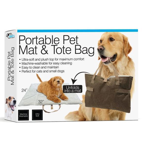 Portable 2-in-1 Folding Pet Mat and Tote Bag - by Duke's