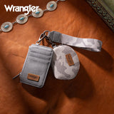 Wrangler Camo Print Dual Pouch Wristlet - Gray - by Montana West