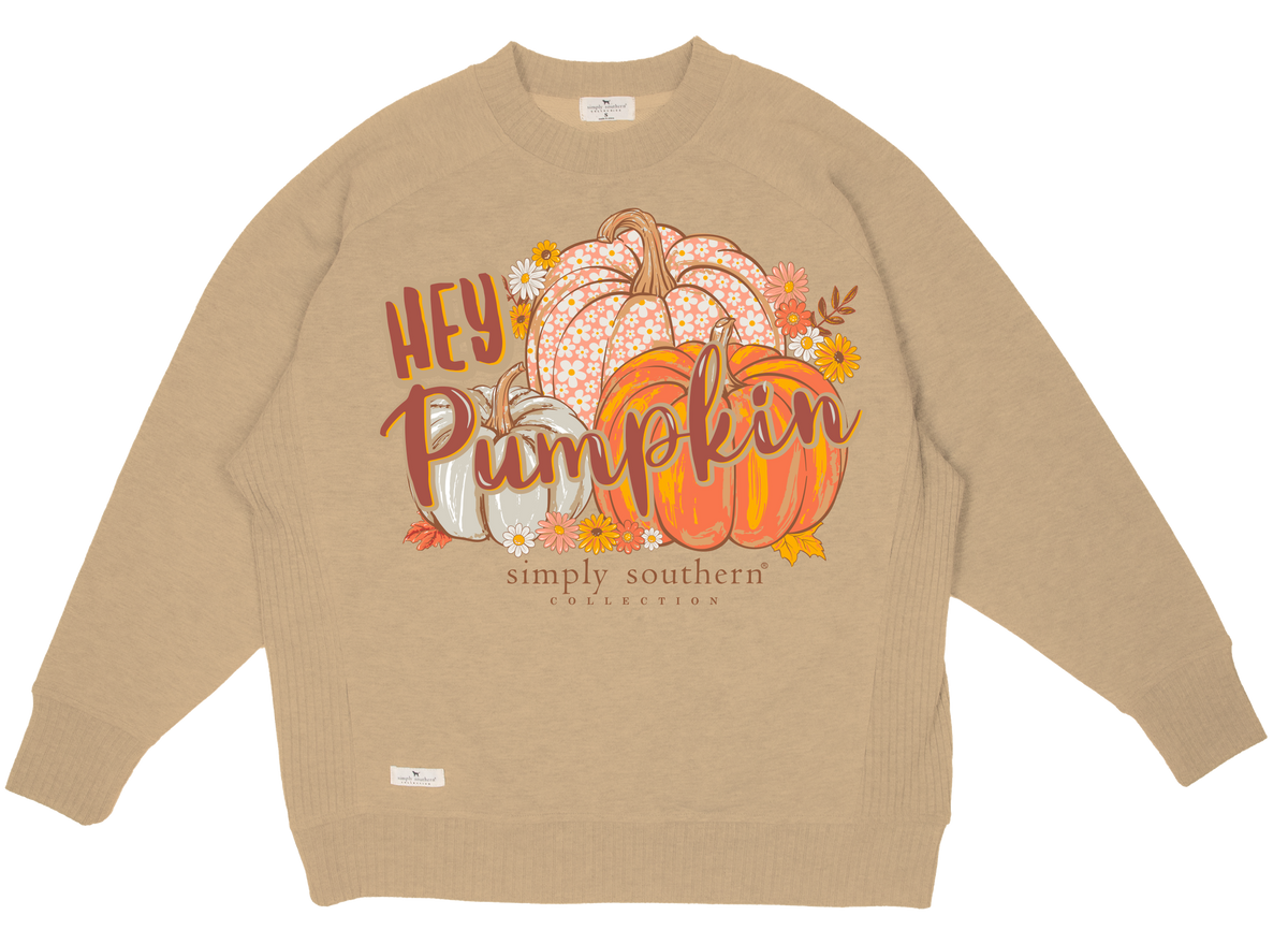 Simply Crew Sweater - Hey Pumpkin - by Simply Southern