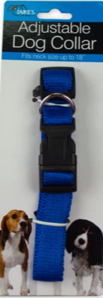 Adjustable Nylon Adjustable Dog Collar - by Duke's