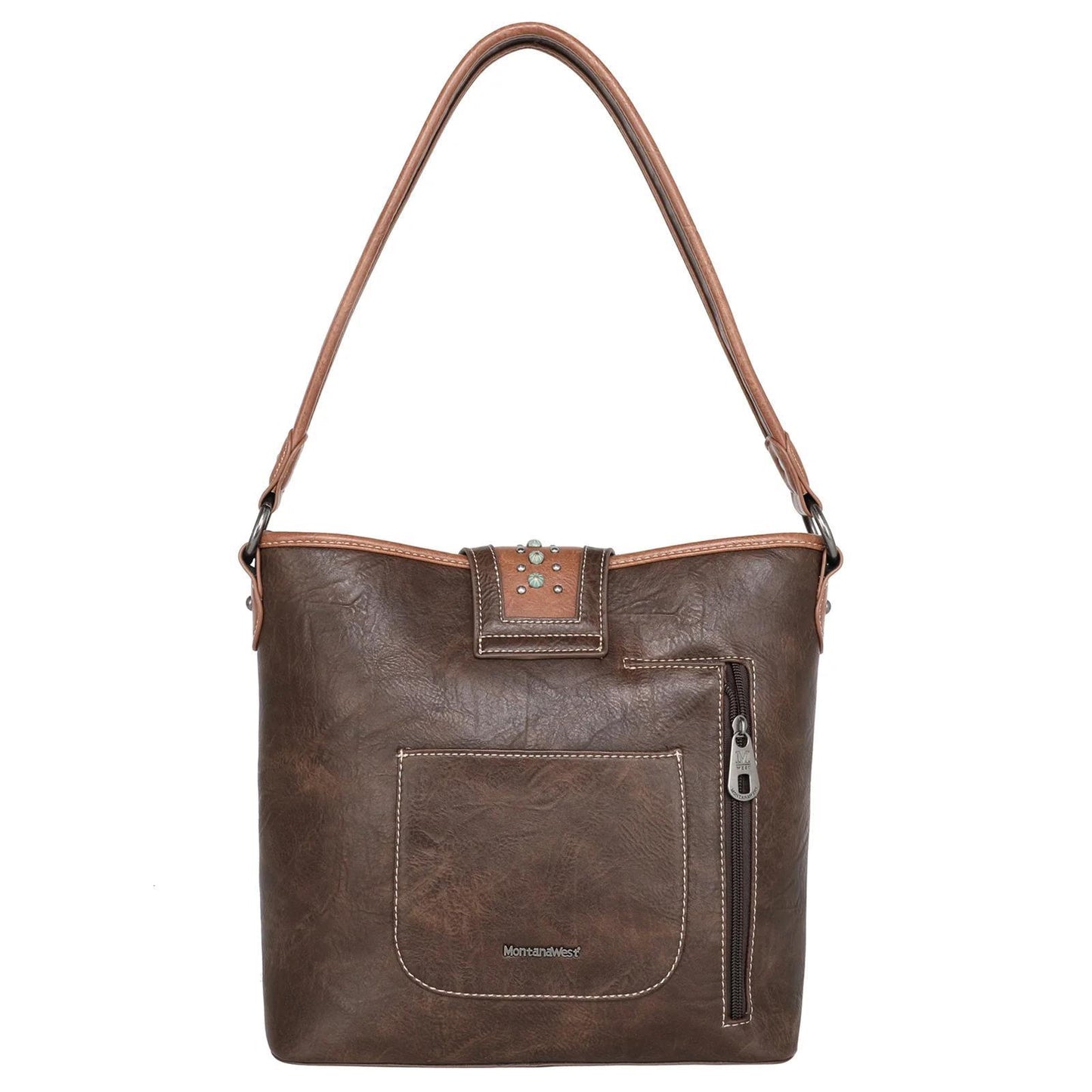 Buckle Collection Concealed Carry Hobo - Coffee - by Montana West