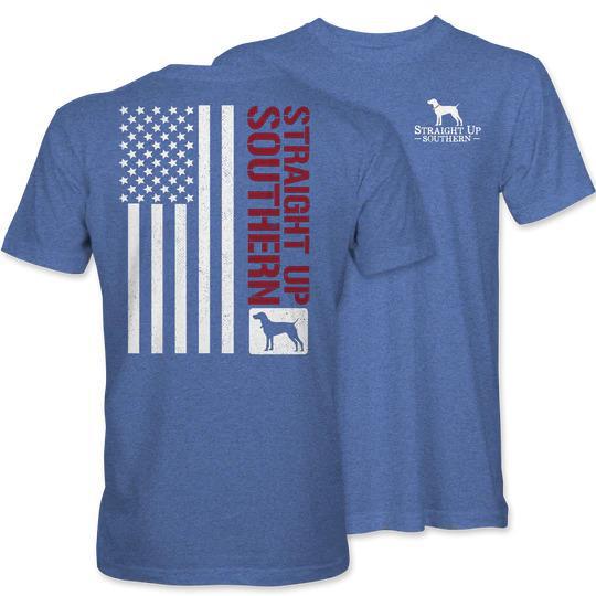 Worn Flag (Men's Short Sleeve T-Shirt) by Straight Up Southern