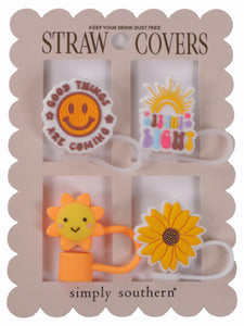 Straw Cover Set - Sun - by Simply Southern