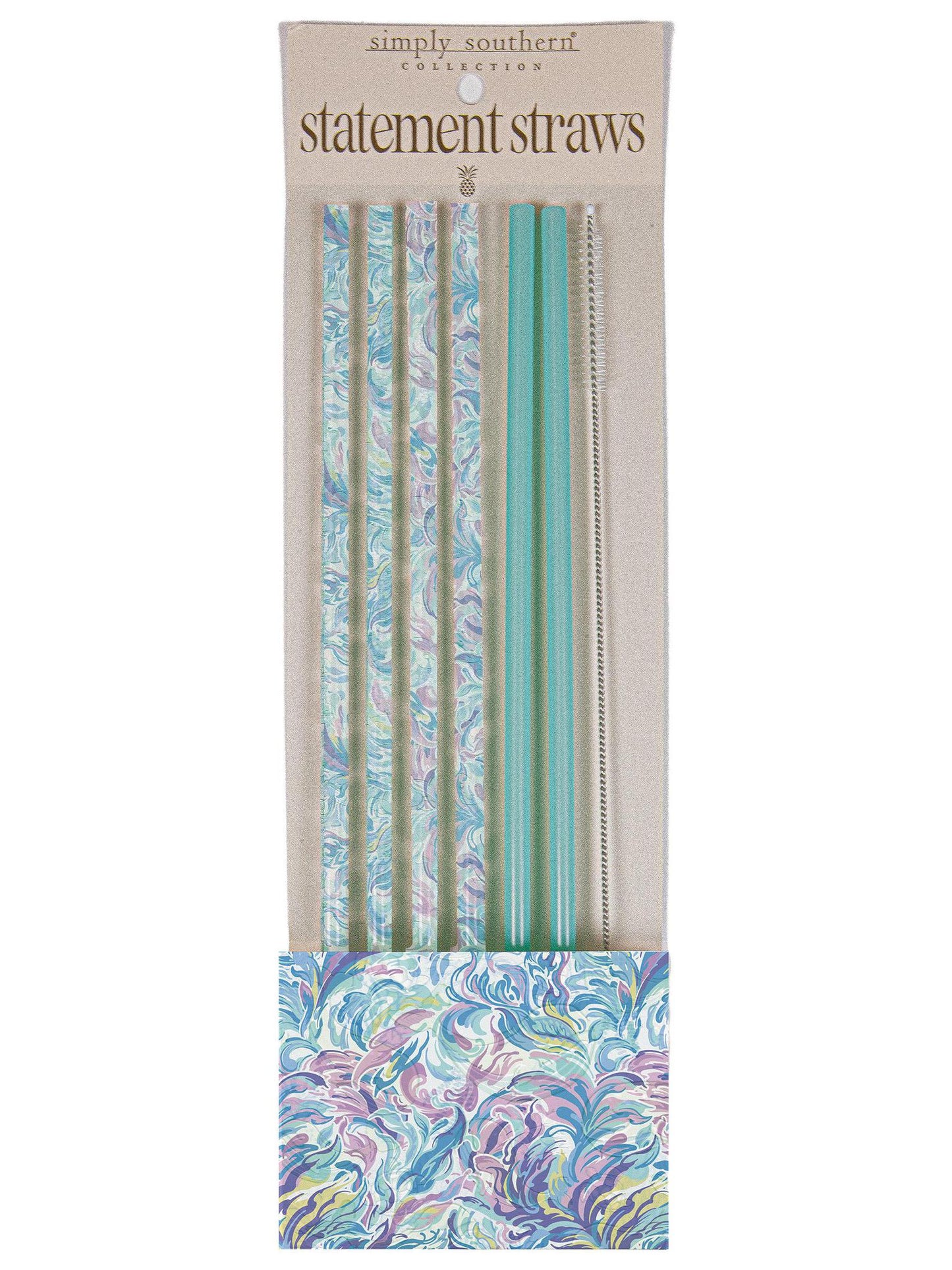 Straw Set - Watercolor - by Simply Southern