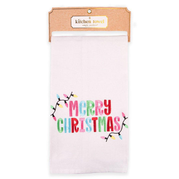 Merry Christmas Simply Towel - by Simply Southern