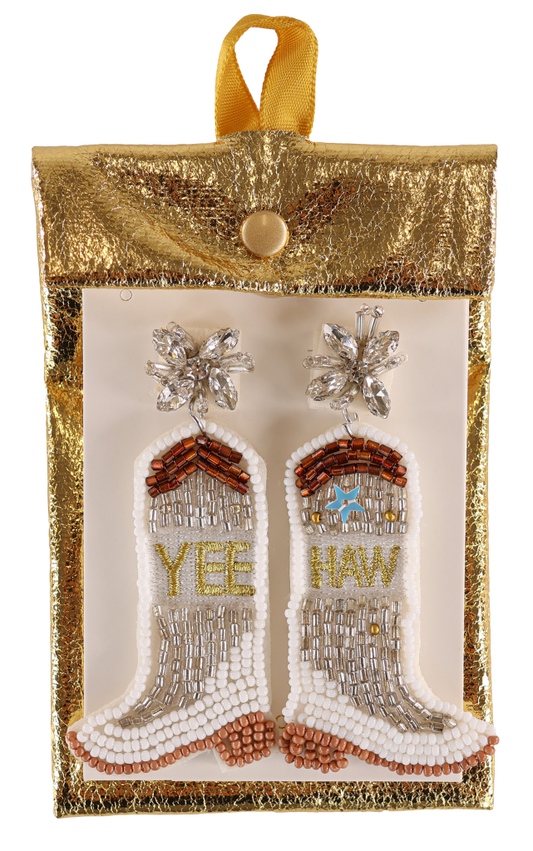 Bead Earrings - Yeehaw - by Simply Southern