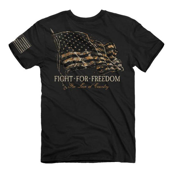 Fight Camo Flag (Men's Short Sleeve T-Shirt) by Buckwear