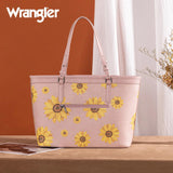 Wrangler Sunflower Print Tote Bag - Pink - by Montana West