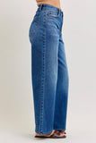High Waist Wilhemina Baggy Jeans - Dark Wash - by Judy Blue