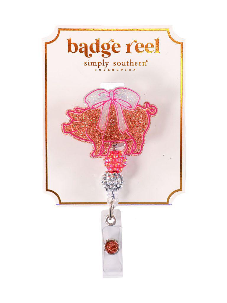 Badge Reel - Pig - by Simply Southern
