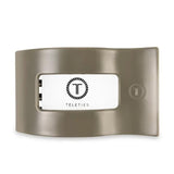 Flat Large Rectangle Hair Clip - Sage It Ain't So - By Teleties