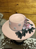 "Pink Petunias" - Unique Hats by Jo