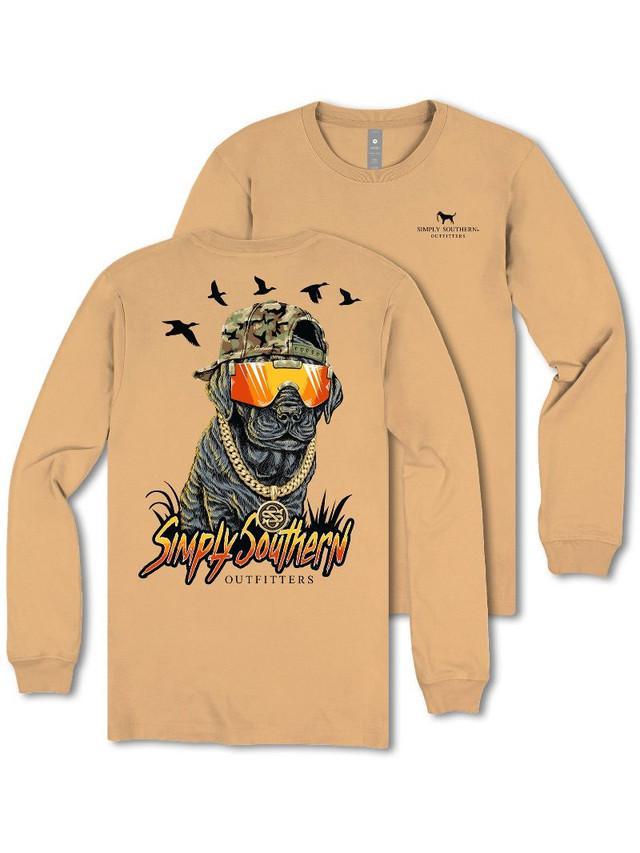Camo Hat Lab (Men's Long Sleeve T-Shirt) by Simply Southern