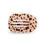 Round Flat Hair Clip Large - Blonde Tortoise - By Teleties