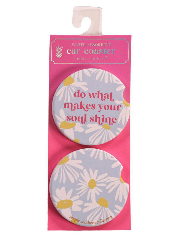 2 Pack Car Coaster - Soul Shine - by Simply Southern