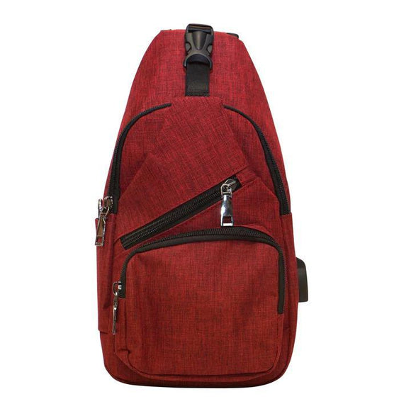 AntiTheft Day Regular Sling Bag - Red - by Calla