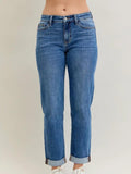 Mr Bf Classic Cuffed - Med Wash - by Judy Blue