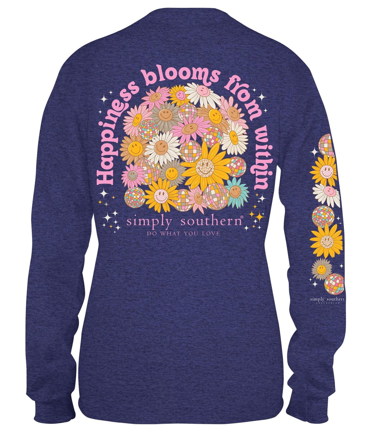 Happiness Blooms (Long Sleeve T-Shirt) by Simply Southern