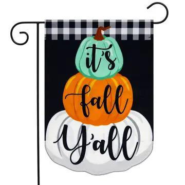 It's Fall Y'all Burlap Garden Flag - by Briarwood Lane