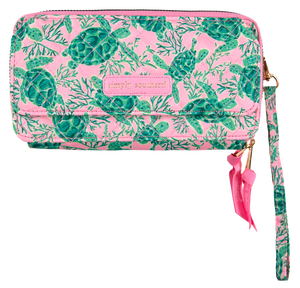 Quilted Phone Cross Wristlet - Sea Turtle - by Simply Southern