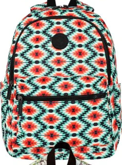 Montana West Print Canvas Backpack - by Montana West