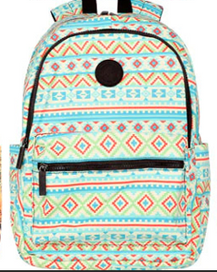 Montana West Print Canvas Backpack - by Montana West