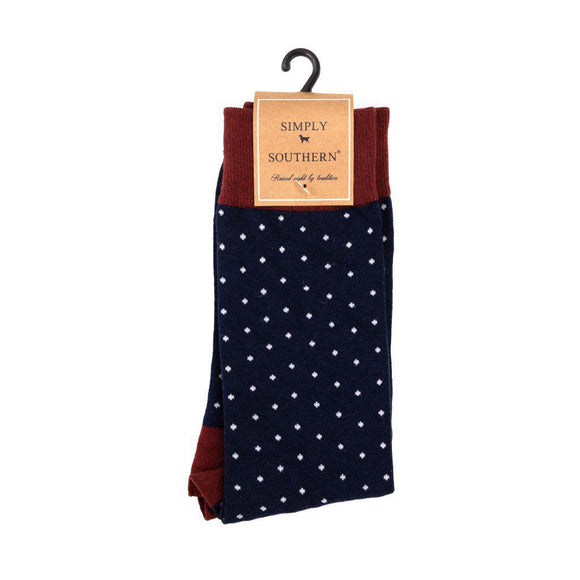 Men Simply Socks - Navy Dot - by Simply Southern