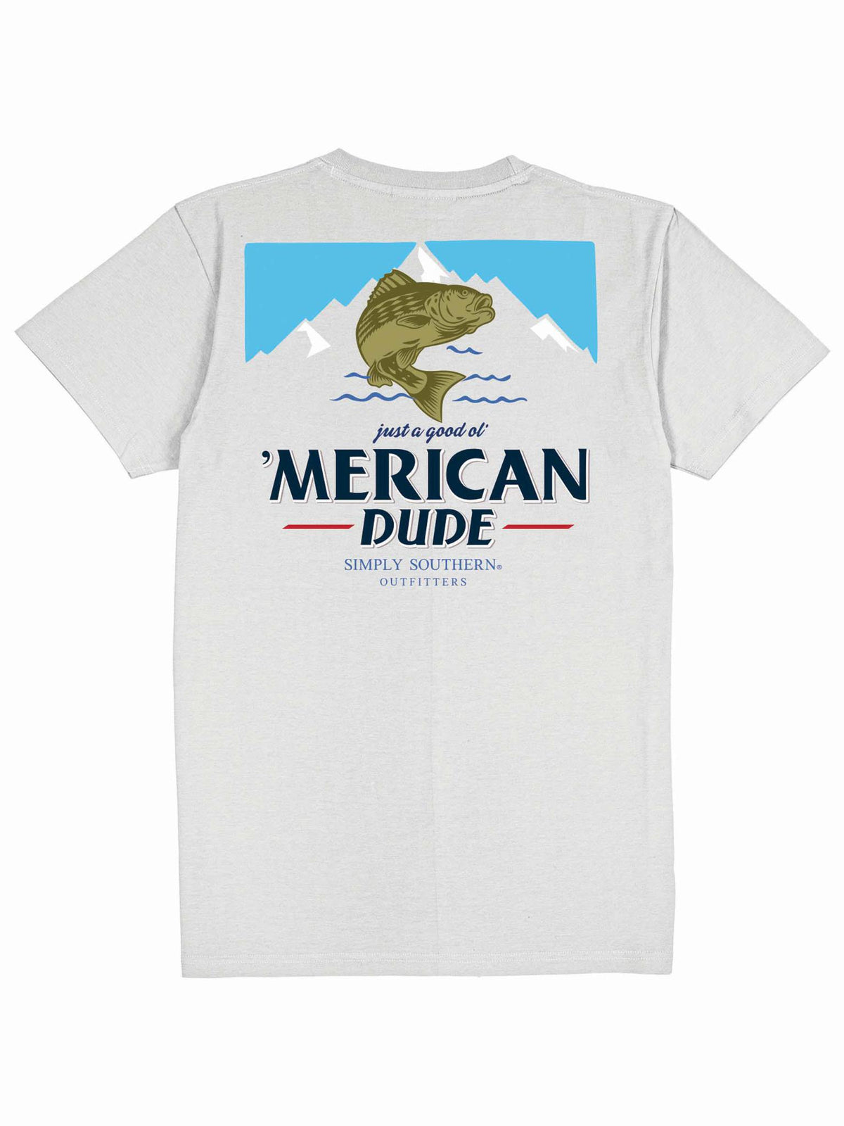 Merican Dude Bass  (Men's Short Sleeve T-Shirt) by Simply Southern