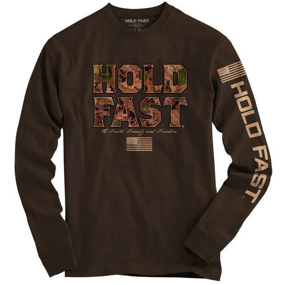 Camo Logo (Long Sleeve T-Shirt) by Hold Fast
