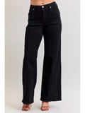 High Waist Retro Wide - Black - by Judy Blue