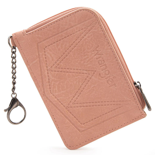 Wrangler Mini Zip Card Case - Pink - by Montana West by Montana West