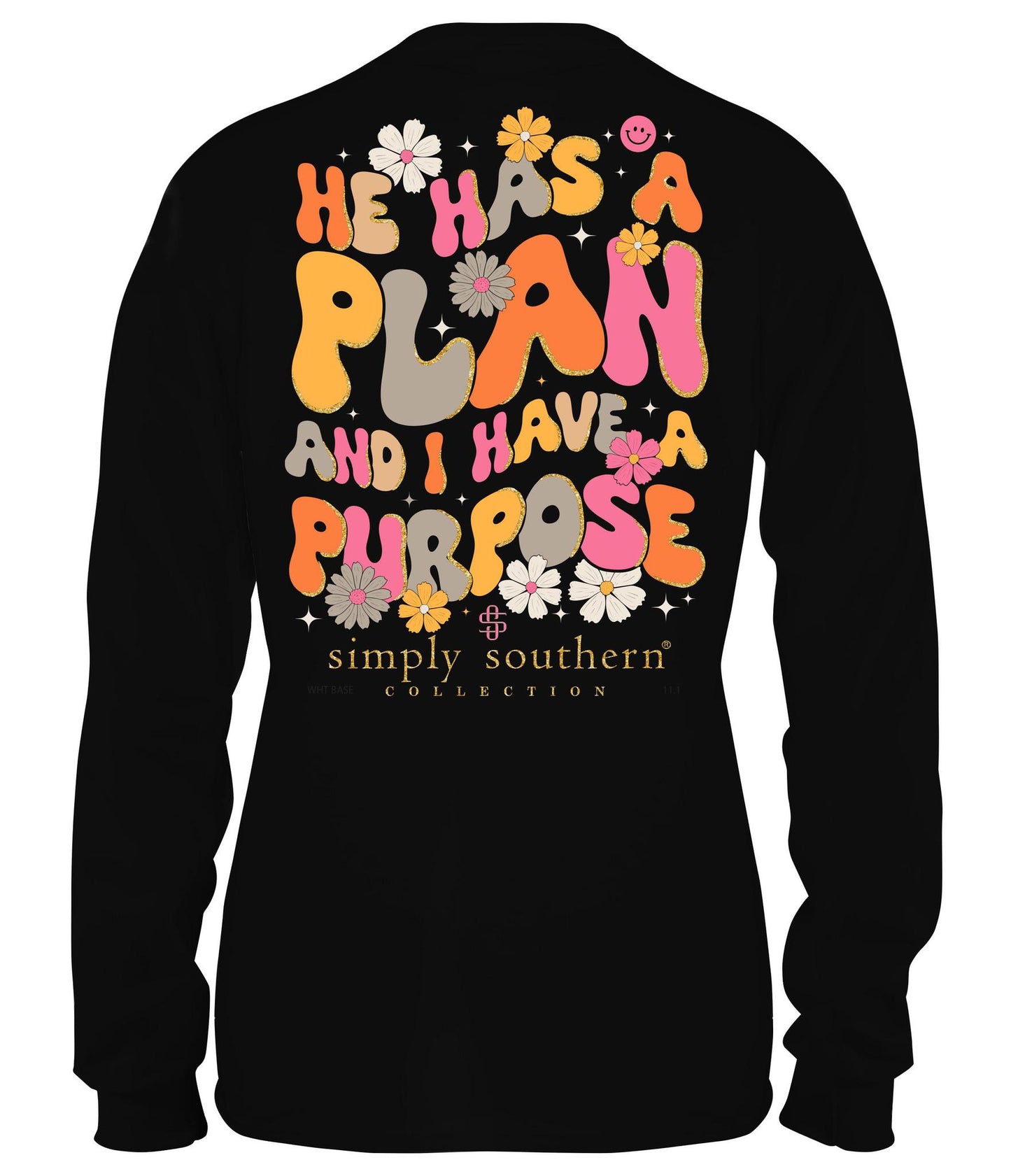 He has a Plan (Long Sleeve T-Shirt) by Simply Southern